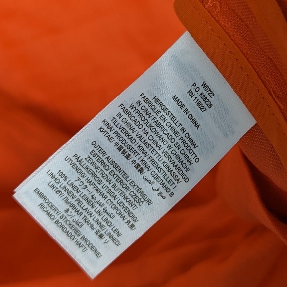 NWT BODEN sz. 6R Fleur Embroidered Linen Dress Knee Length Crochet Eyelet Lace - Picture 15 of 16